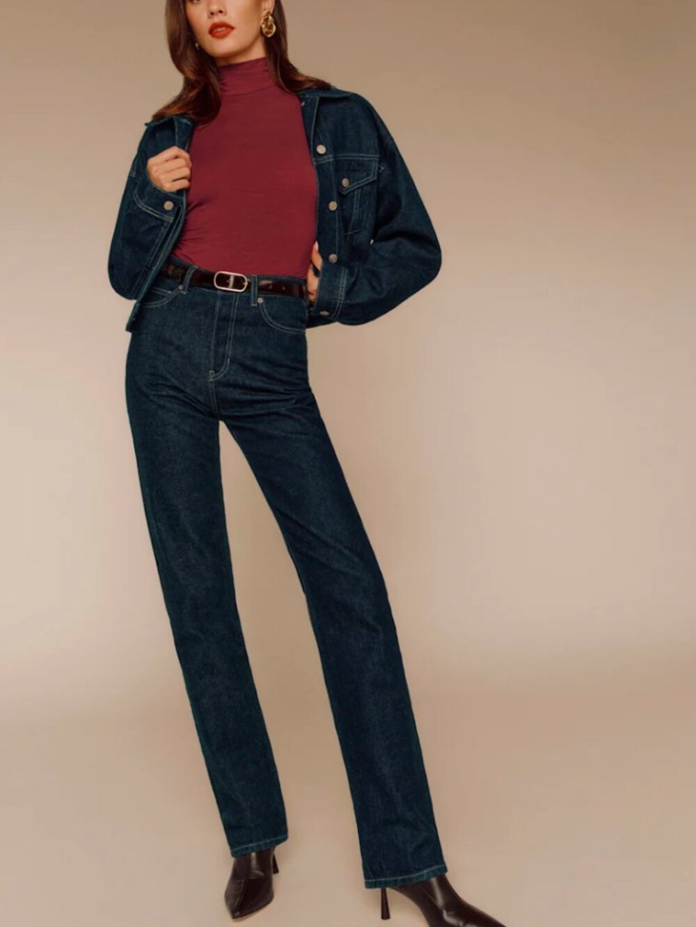Reformation - Brand New - Cynthia High Rise Straight Jeans